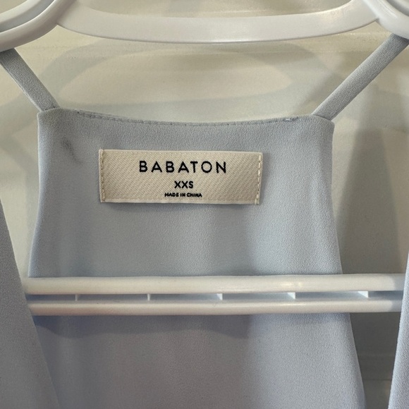 Aritzia Babaton Pale Blue Morris Blouse Tank Top V- Neck Size XXS Women’s - Picture 8 of 9